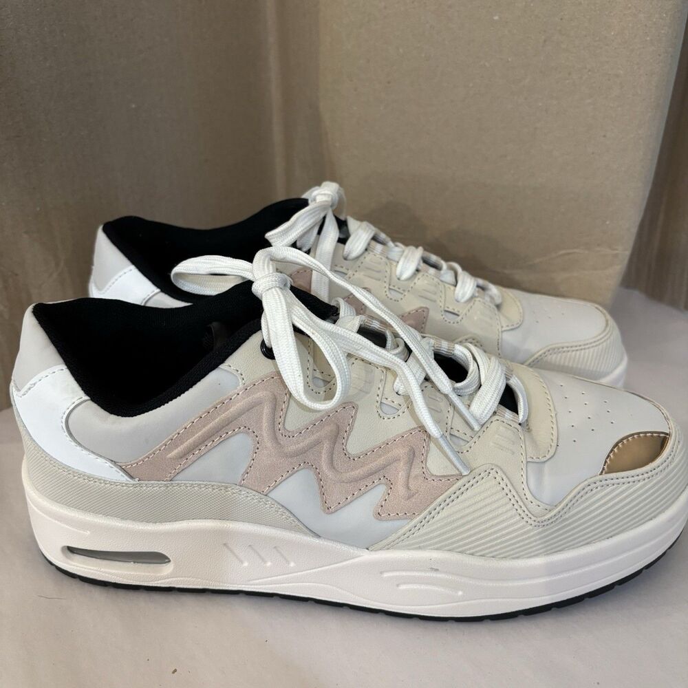 AZALEA WANG, Overland Nude 10, Women's Sneakers size 10M Solid Clean Accents